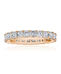 2.75 ct. t.w. Princess-Cut Diamond Eternity Band in 14kt Rose Gold
