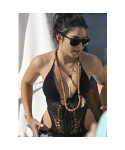 Crocheted black top