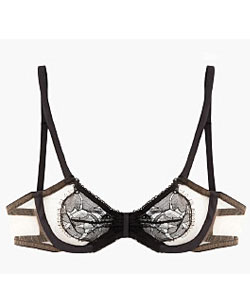 La Perla Black And Nude Mesh Shanghai San Bra
