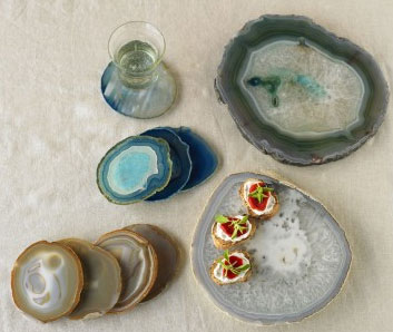 Agate Plates and Coasters