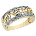 Antique Vintage Diamond Ring in 10K Yellow Gold