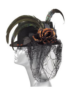 Black Feather Hat