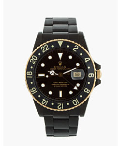 Black Limited Edition Matte Black And Gold Rolex Gmt Master I