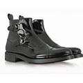Black Leather Ankle Boot
