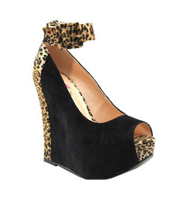 Luichiny Rox Ee - Black/Leopard Imi Suede Shoes