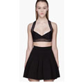 Dion Lee Black Elastic Mesh Bra