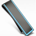 Men's Sky Blue Logo Money Clip