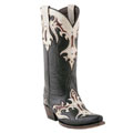 Lucchese Since 1883 - M5726.S54 (Women's) - Black Amate/Aisha Bone Calf