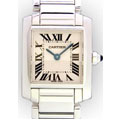 Ladies 18K White Gold Cartier Tank Francaise (801)