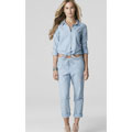 CandC California chambray cropped pant