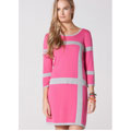 CandC California 3/4 sleeve color block dress