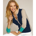 Cashmere Colour Block Cardigan