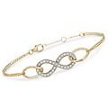 .25 ct. t.w. Diamond Infinity Bracelet in 14kt Yellow Gold
