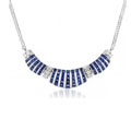 6.67 ct Diamond & Sapphire 14K White Gold Dream Necklace