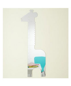 Kids Mirrors: Kids Giraffe Shaped Mirror Growth Chart