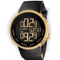 Men's Gucci I Gucci Black dial, Diamonds bezel (9477)