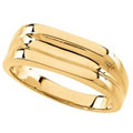 Men's Rings: 14k Gold Men's Signet Ring