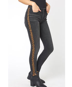 leopard stripe jeans
