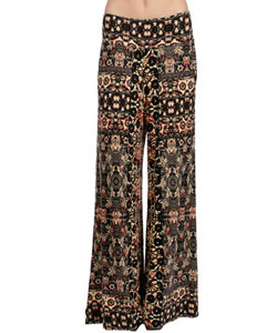Print Knit Pant in Orange Combo