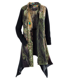 Peacock Sweater Jacket