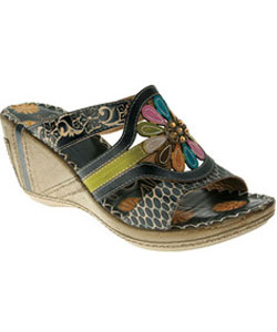 Razzy - Blue Leather Sandal