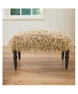 Shaggy Chic Ottoman