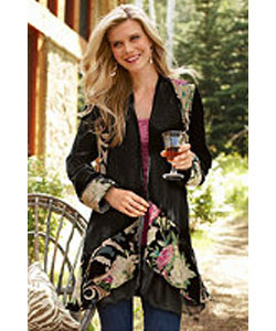 Silk Velvet Jacquette