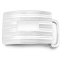 Silver Belt Buckles - Engravable 925 Sterling Silver Slide Belt Buckle