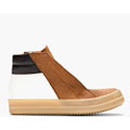 Rick Owens Tan Leather Colorblocked Island Dunk