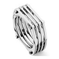 Titanium Mesh Men's Band Ring
