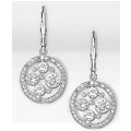 Sparkle Genuine White Topaz Sterling Silver Earrings