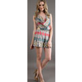 Zoa Draped Front Romper in Parrot