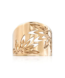 Italian 14kt Yellow Gold Openwork Floral Ring